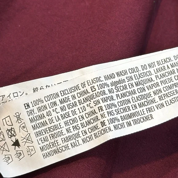 Tuckernuck | Hyacinth House | Piper Front Tie Cutout in Burgundy Size M Medium - Picture 10 of 11